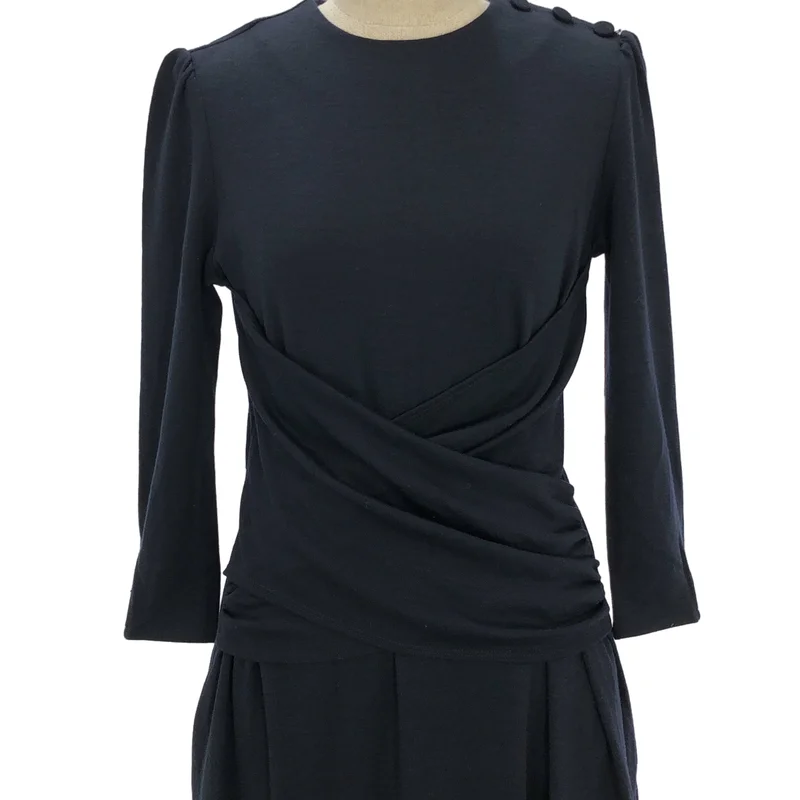 BORDERS at BALCONY / ボーダーズアットバルコニー | 2023AW | WEEKEND CROSS DRESS / ウール ウィークエンド クロスドレス | 36 | レディース