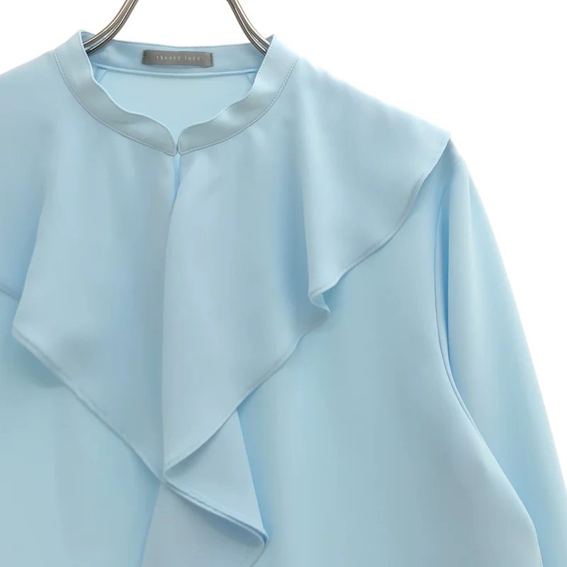 theory luxe / セオリーリュクス | 2026SS | Marvine Jalene Blouse ラッフルデザインブラウス | 38 | レディース