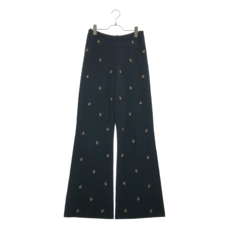 CABaN / キャバン | 2025SS | コットン カシミヤ エンブロイダリー ニットパンツ | F | レディース