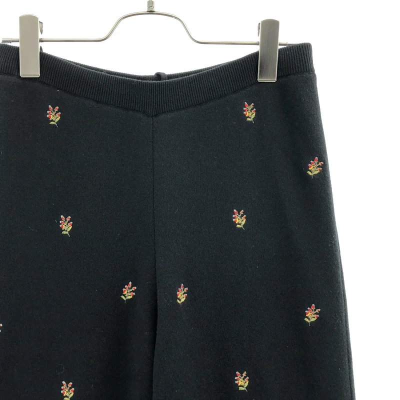 CABaN / キャバン | 2025SS | コットン カシミヤ エンブロイダリー ニットパンツ | F | レディース