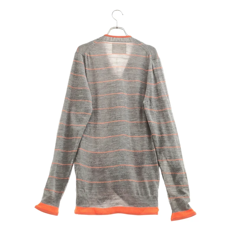 sacai / サカイ | ウール混 ボーダー ニットカーディガン | 2 | メンズ