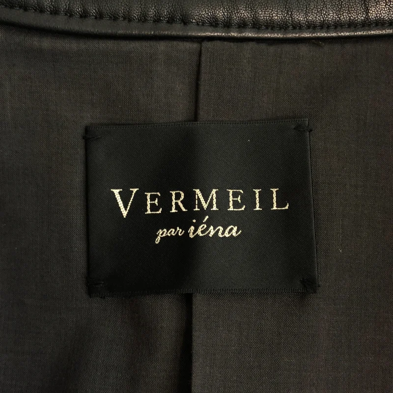 VERMEIL par iena / ヴェルメイユパーイエナ | 2025AW | レザージップブルゾン 25011938303030 | F | レディース