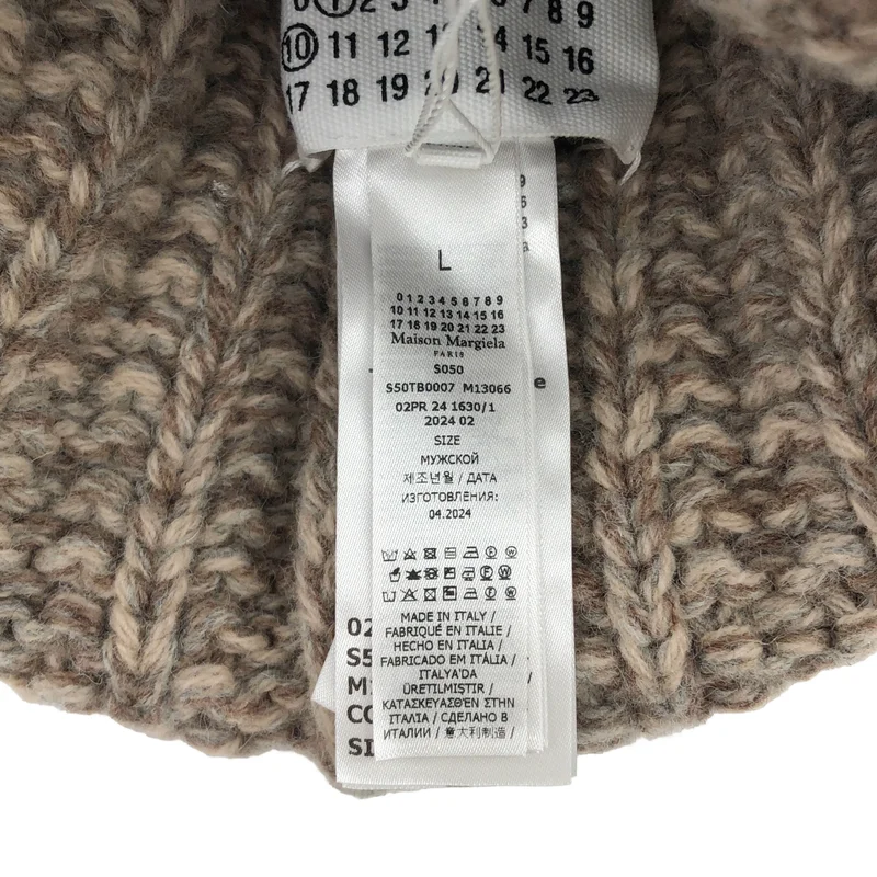 Maison Margiela / メゾンマルジェラ | シェットランドウール ビーニー ニットキャップ | L | その他