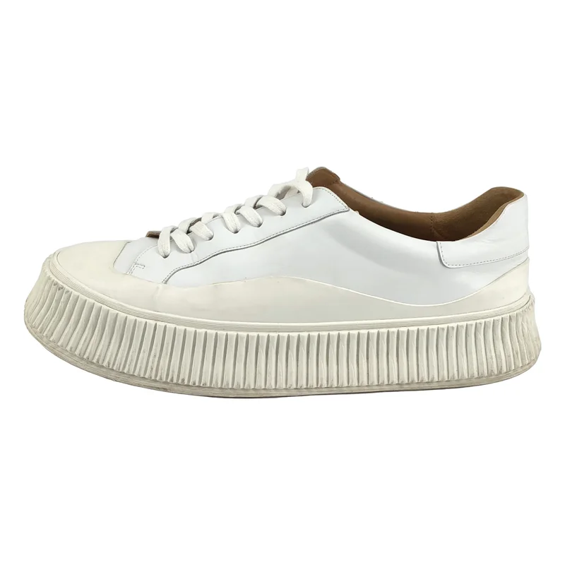 JIL SANDER / ジルサンダー | 2022AW | レザー プラットフォームスニーカー | 44 | メンズ