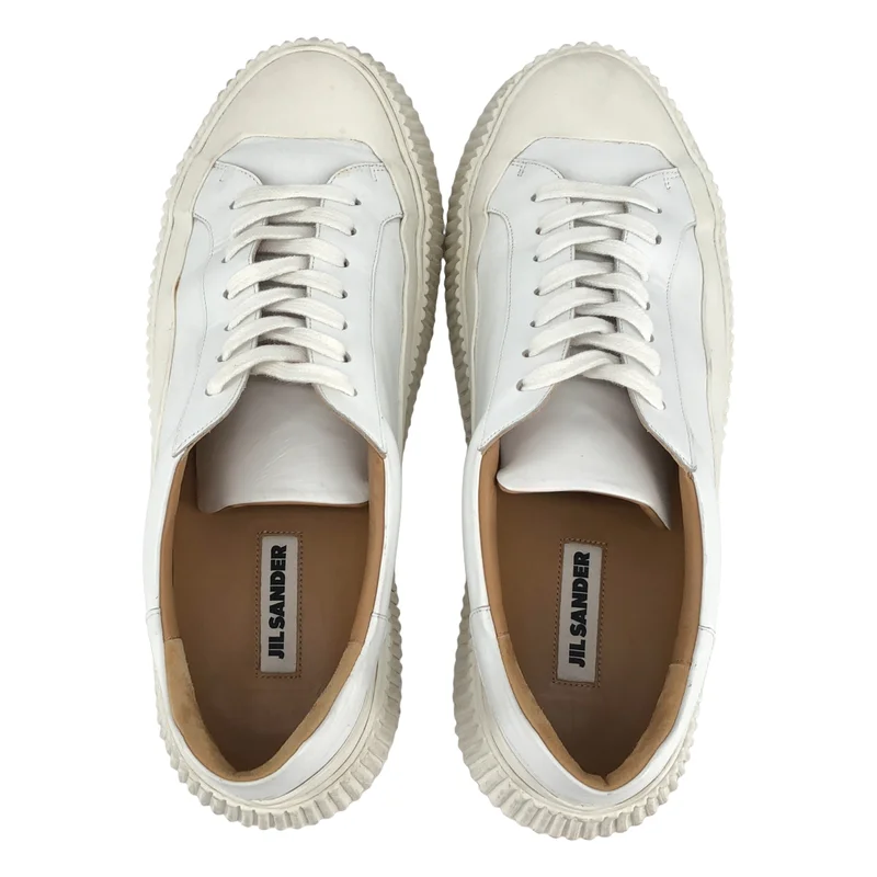 JIL SANDER / ジルサンダー | 2022AW | レザー プラットフォームスニーカー | 44 | メンズ