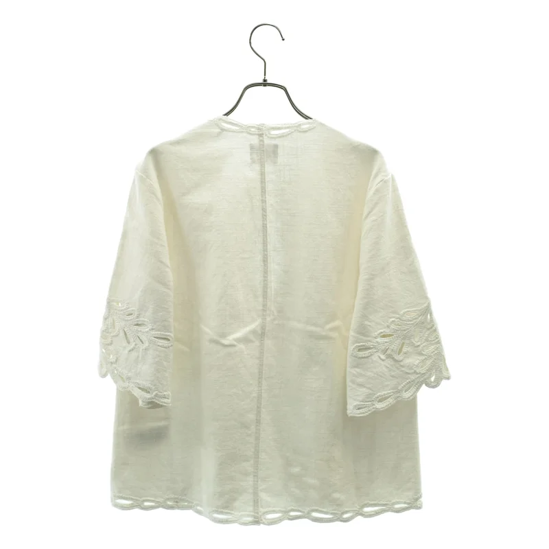 ISABEL MARANT ETOILE / イザベルマランエトワール | 2025SS | SHANA Vネック カットアウト ブラウス | 36 | レディース