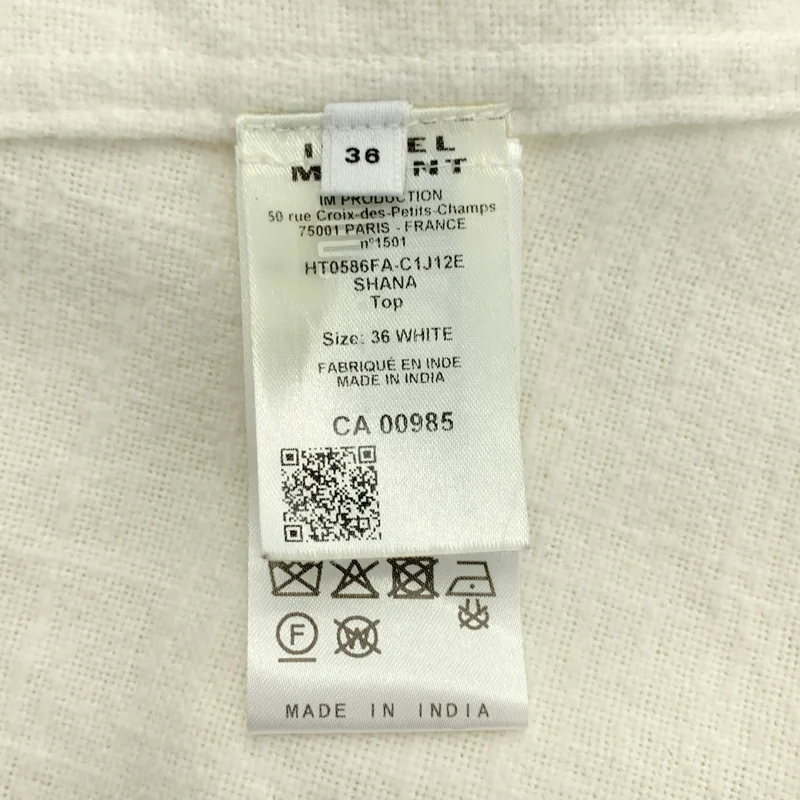 ISABEL MARANT ETOILE / イザベルマランエトワール | 2025SS | SHANA Vネック カットアウト ブラウス | 36 | レディース