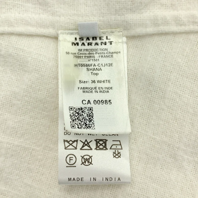 ISABEL MARANT ETOILE / イザベルマランエトワール | 2025SS | SHANA Vネック カットアウト ブラウス | 36 | レディース
