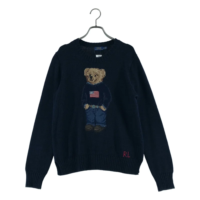 POLO RALPH LAUREN / ポロラルフローレン | コットン リネン ポロベア ニット セーター | M | メンズ