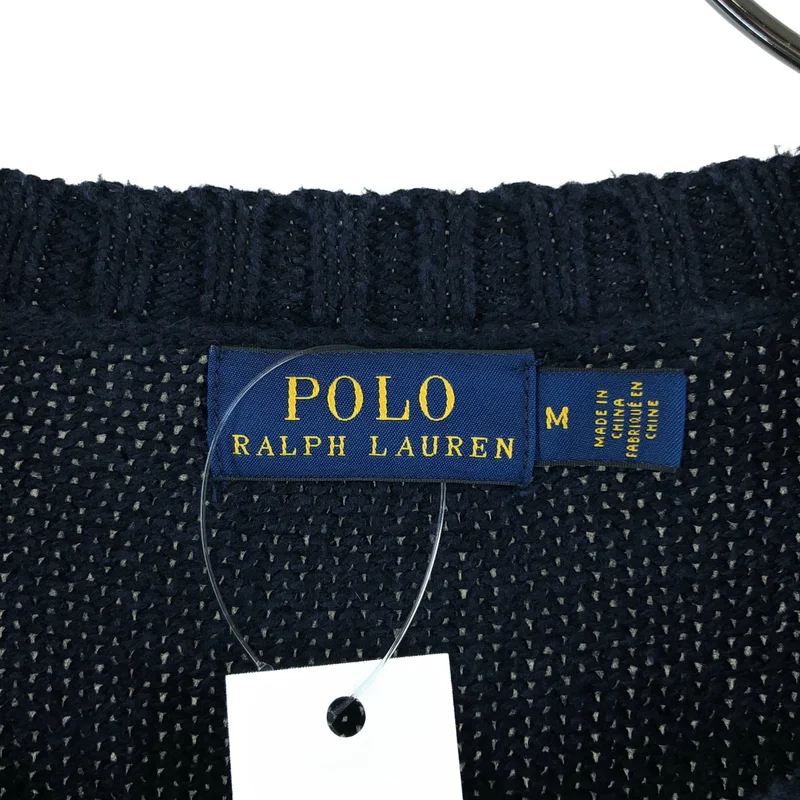 POLO RALPH LAUREN / ポロラルフローレン | コットン リネン ポロベア ニット セーター | M | メンズ