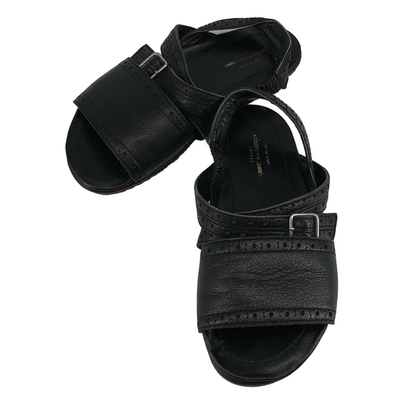 tricot COMME des GARCONS / トリココムデギャルソン | パンチングレザー フラットサンダル | 23 1/2 | レディース
