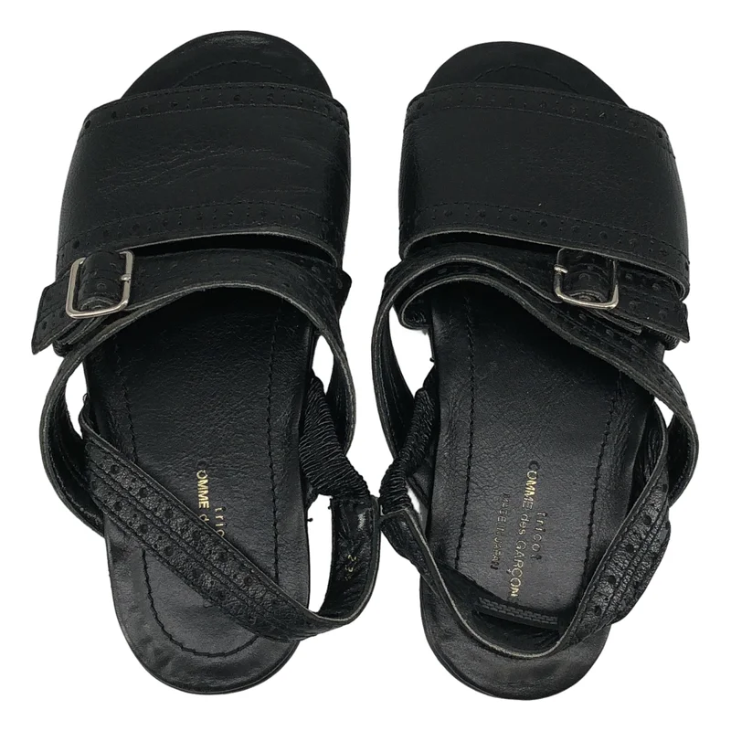 tricot COMME des GARCONS / トリココムデギャルソン | パンチングレザー フラットサンダル | 23 1/2 | レディース