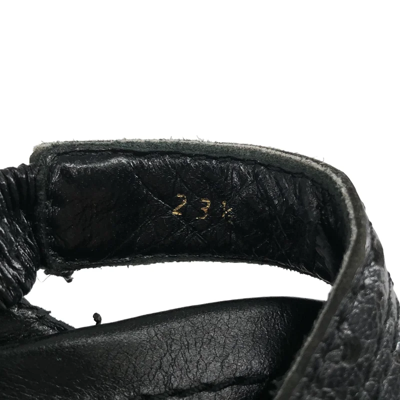 tricot COMME des GARCONS / トリココムデギャルソン | パンチングレザー フラットサンダル | 23 1/2 | レディース