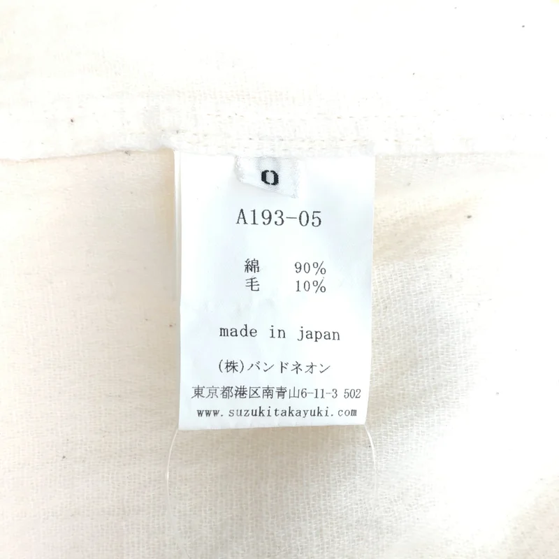 suzuki takayuki / スズキタカユキ | コットン ウール ラウンドカラーシャツ | 0 | メンズ