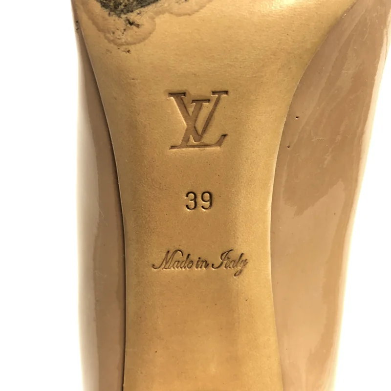 Louis Vuitton / ルイヴィトン | パテントレザー パドロック パンプス | 39 | レディース