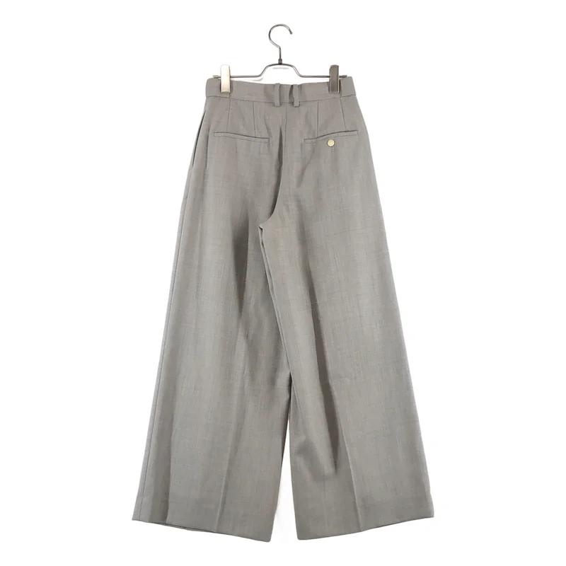 ebure / エブール | 2024AW | 強撚ツイルクレープ ワイドパンツ | 36 | レディース