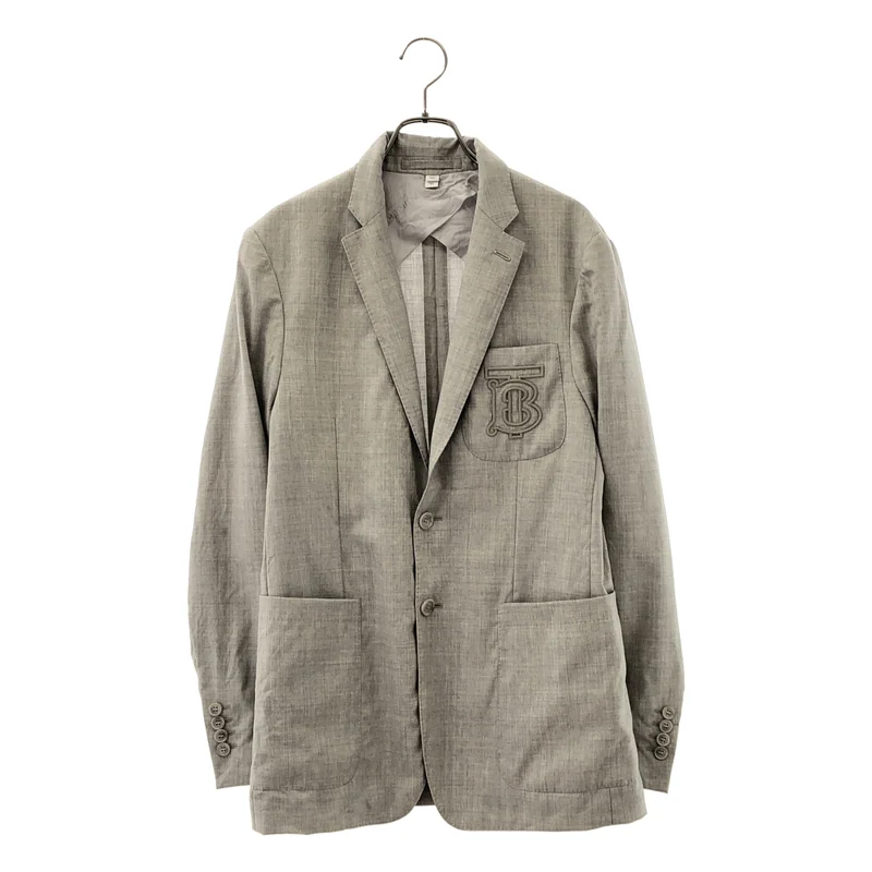 BURBERRY LONDON ENGLAND / バーバリーロンドンイングランド | ウール TBロゴ 刺しゅう 2B テーラードジャケット | 46 | メンズ