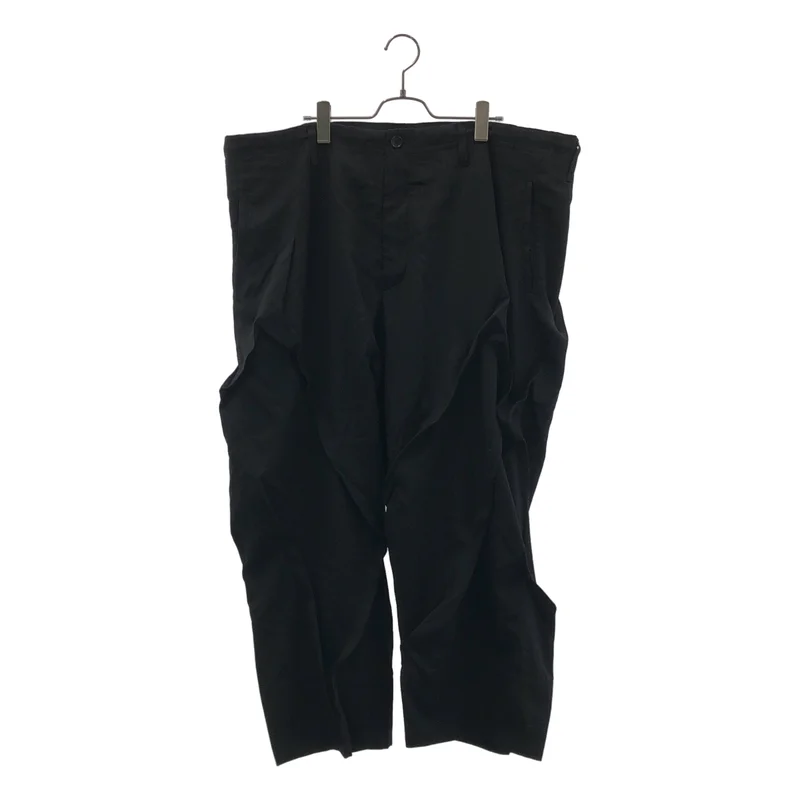 YOHJI YAMAMOTO POUR HOMME / ヨウジヤマモトプールオム | 2023SS | ウール シワギャバ ランダムタックパンツ | 2 | メンズ