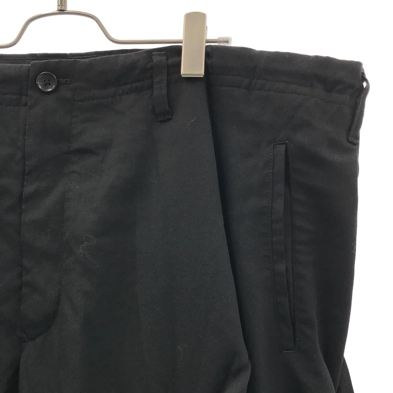 YOHJI YAMAMOTO POUR HOMME / ヨウジヤマモトプールオム | 2023SS | ウール シワギャバ ランダムタックパンツ | 2 | メンズ