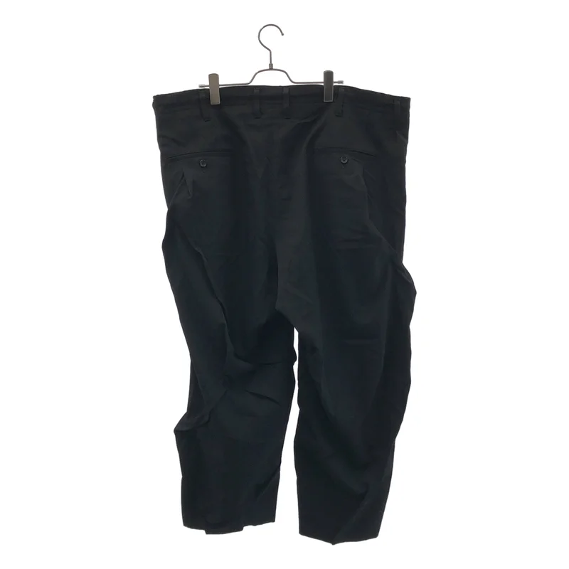 YOHJI YAMAMOTO POUR HOMME / ヨウジヤマモトプールオム | 2023SS | ウール シワギャバ ランダムタックパンツ | 2 | メンズ