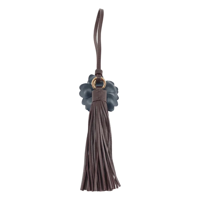 miu miu / ミュウミュウ | レザー フラワー タッセル チャーム |