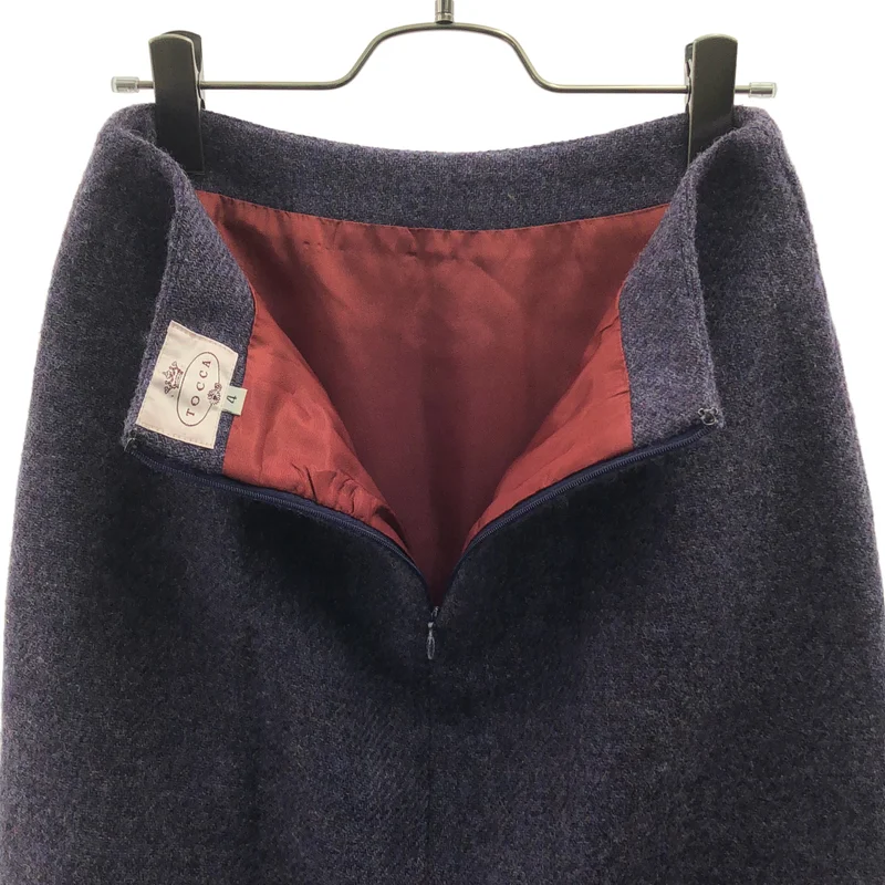 TOCCA / トッカ | ウール バックジップ スカート / 総裏地 | 4 | レディース