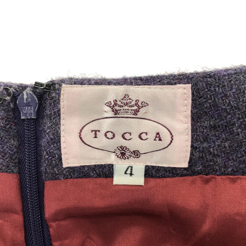 TOCCA / トッカ | ウール バックジップ スカート / 総裏地 | 4 | レディース