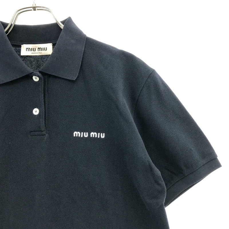 miu miu / ミュウミュウ | 2024 | コットンピケ ポロシャツ  MJN535 | XS | レディース