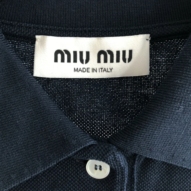 miu miu / ミュウミュウ | 2024 | コットンピケ ポロシャツ  MJN535 | XS | レディース