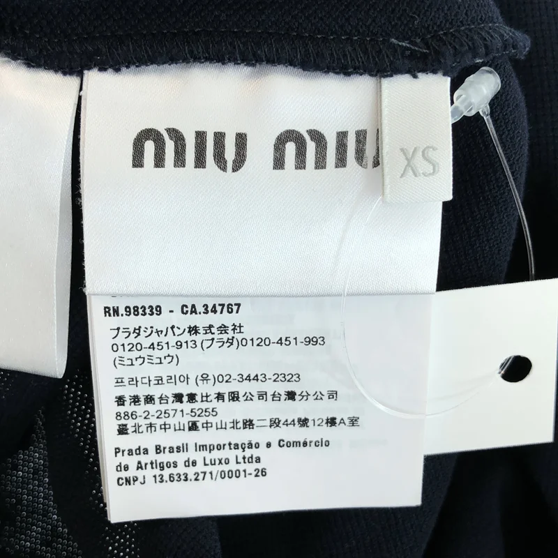 miu miu / ミュウミュウ | 2024 | コットンピケ ポロシャツ  MJN535 | XS | レディース