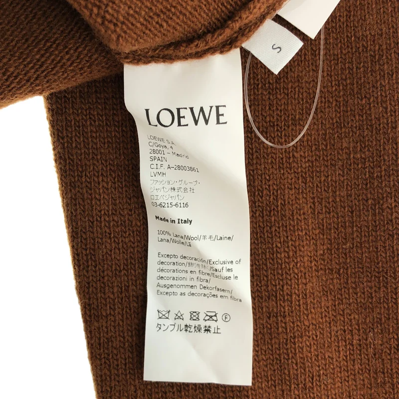 LOEWE / ロエベ | ウール アナグラムロゴ クロップドニット | S | レディース