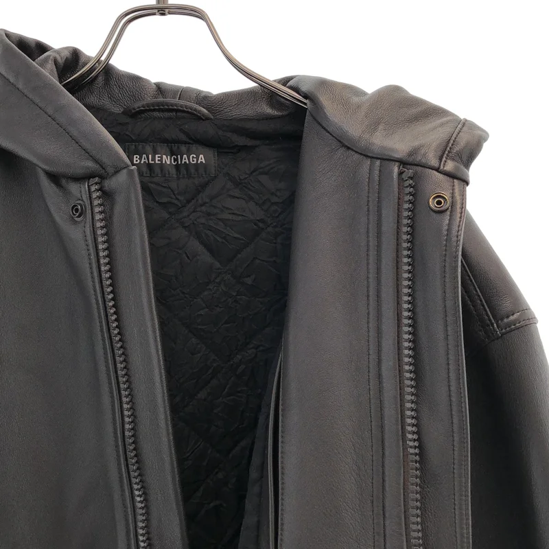 BALENCIAGA / バレンシアガ | 2022AW | Sporty B Leather Taxi Jacket / スポーティ B レザー タクシージャケット | 42 | メンズ