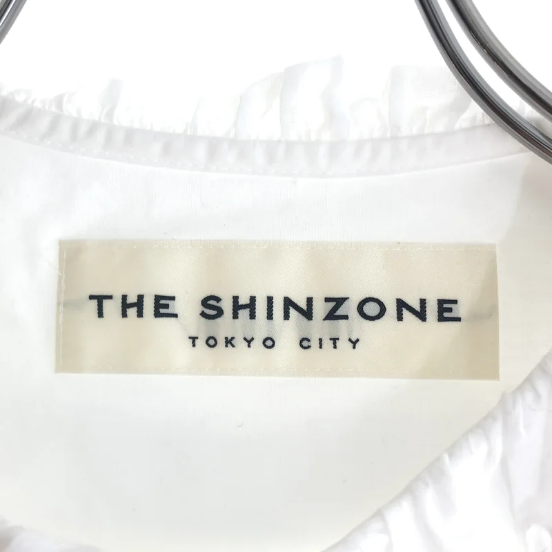 Shinzone / シンゾーン | Cotton Dobby Lace Collar Blouse レースカラーブラウス | F0 | レディース
