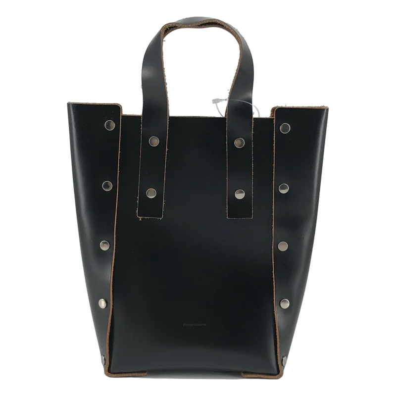 Hender scheme / エンダースキーマ | レザー ロゴ スタッズ ハンド トートバッグ |