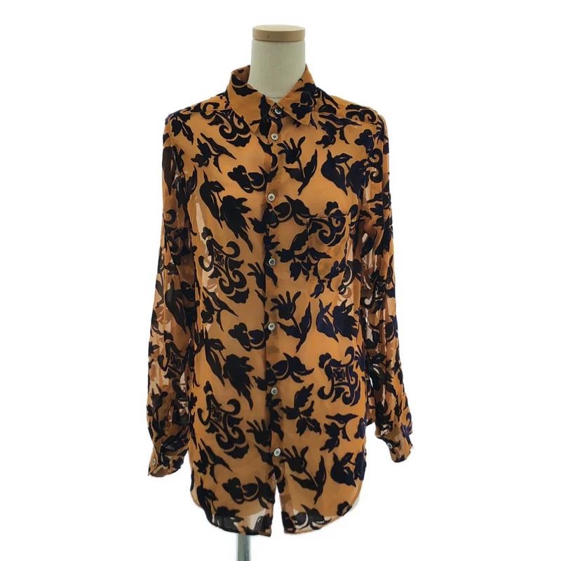 JUNYA WATANABE COMME des GARCONS / ジュンヤワタナベ | 2012AW | レーヨン 総柄 シャツ ブラウス | M | レディース