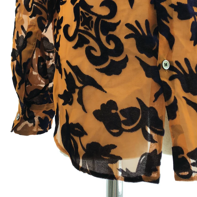 JUNYA WATANABE COMME des GARCONS / ジュンヤワタナベ | 2012AW | レーヨン 総柄 シャツ ブラウス | M | レディース