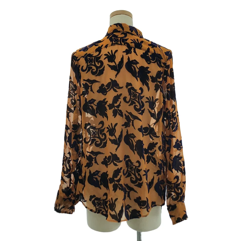 JUNYA WATANABE COMME des GARCONS / ジュンヤワタナベ | 2012AW | レーヨン 総柄 シャツ ブラウス | M | レディース