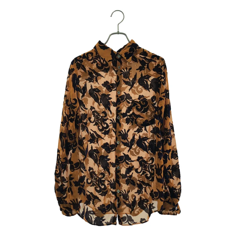 JUNYA WATANABE COMME des GARCONS / ジュンヤワタナベ | 2012AW | レーヨン 総柄 シャツ ブラウス | M | レディース