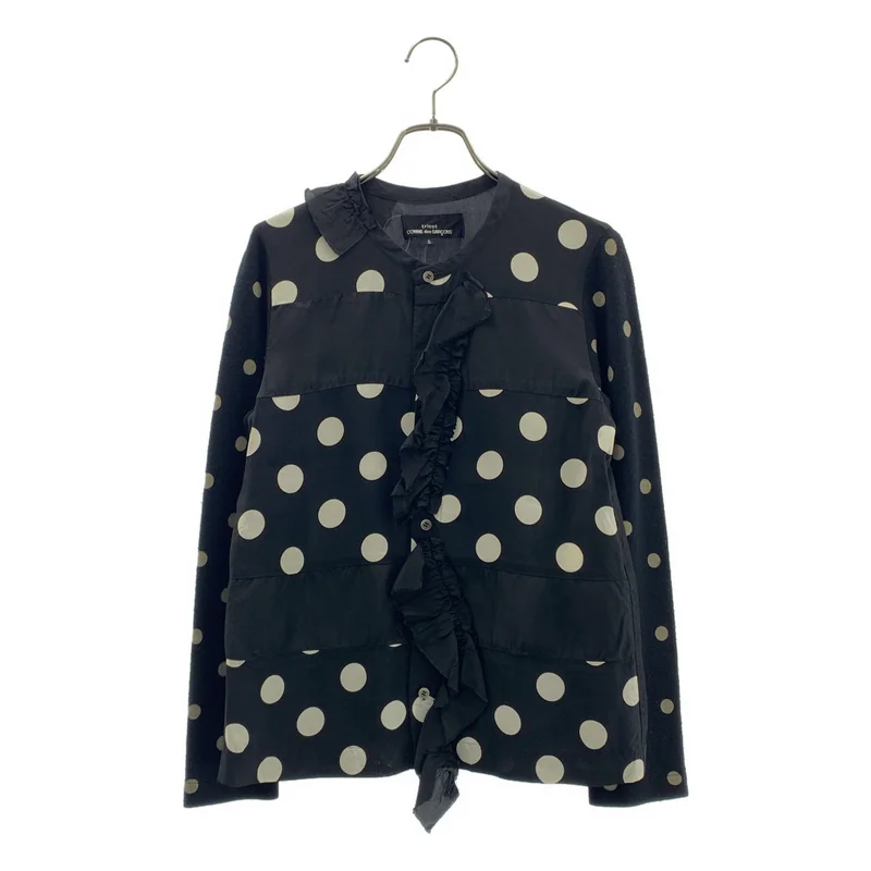 tricot COMME des GARCONS / トリココムデギャルソン | 2002AW | 異素材 切替 フリル シャツ ブラウス | S | レディース