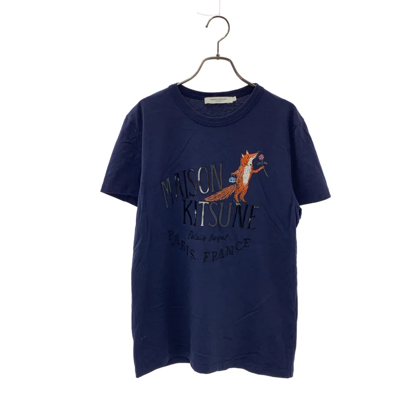 MAISON KITSUNE / メゾンキツネ | ロゴ Tシャツ カットソー | L | レディース