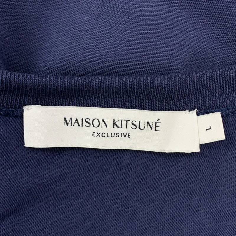 MAISON KITSUNE / メゾンキツネ | ロゴ Tシャツ カットソー | L | レディース