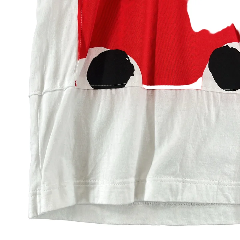 COMME des GARCONS / コムデギャルソン | 2021SS | 異素材 プリントクルーネック Tシャツ カットソー | XS | レディース