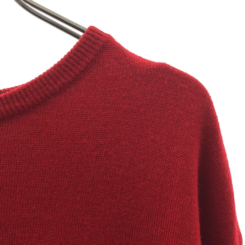 BLUE LABEL CRESTBRIDGE / ブルーレーベル・クレストブリッジ | ウール クルーネック チュニックニット | 38 | レディース