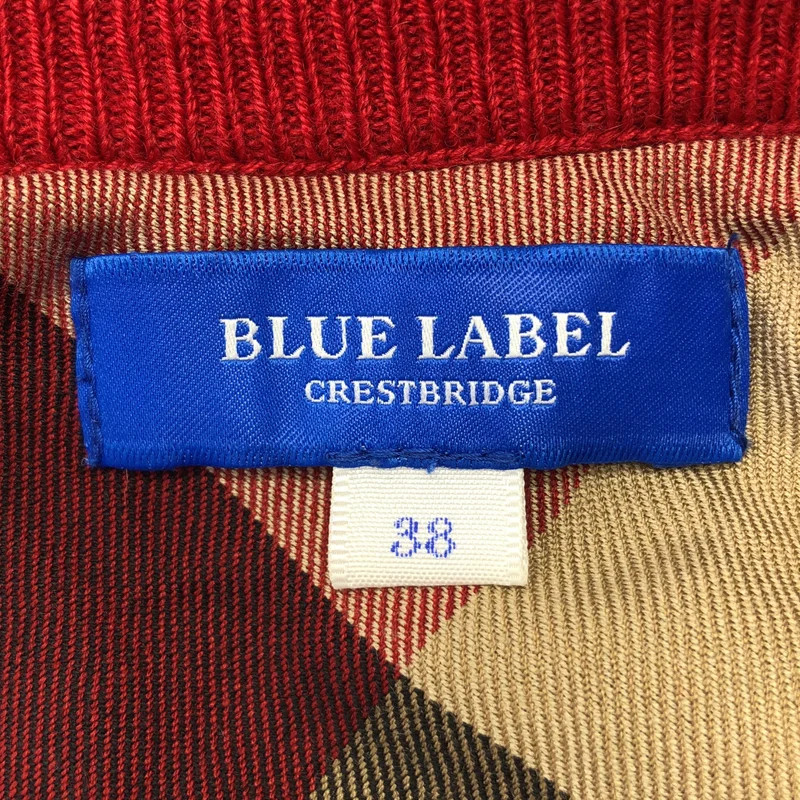 BLUE LABEL CRESTBRIDGE / ブルーレーベル・クレストブリッジ | ウール クルーネック チュニックニット | 38 | レディース