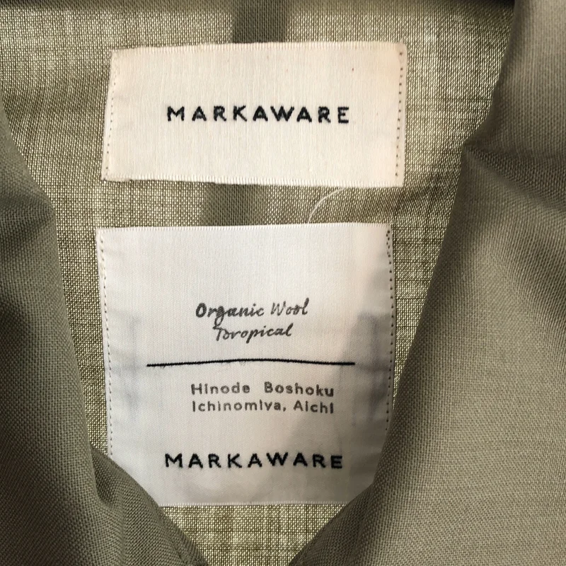 MARKAWARE / マーカウェア | オーガニックウールトロピカル ハーフジップシャツ | 2 | メンズ