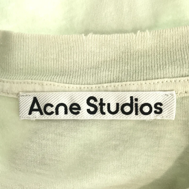 Acne Studios / アクネストゥディオズ | Logo Stamp ダメージ加工 ロゴ スタンプ Tシャツ | S | メンズ