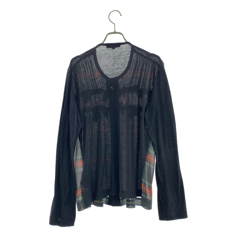 tricot COMME des GARCONS / トリココムデギャルソン | 2011AW | チェック ギャザー クルーネック カーディガン | M | レディース