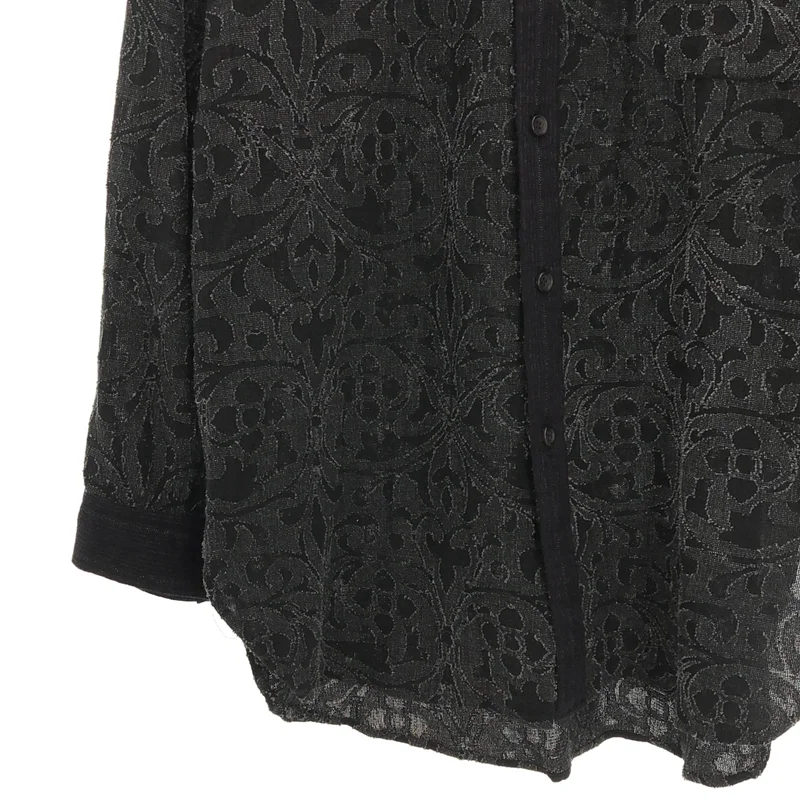 YOHJI YAMAMOTO POUR HOMME / ヨウジヤマモトプールオム | 2024SS | コットン混 総柄 ジャガード シャツ | 3 | メンズ