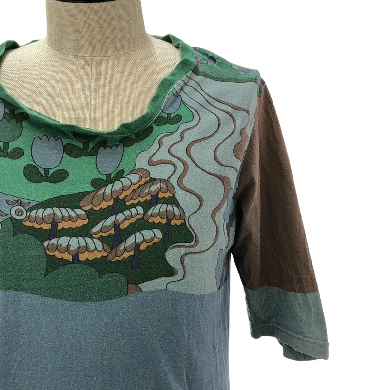 UNDERCOVERISM / アンダーカバイズム | 2004SS | LANGUILD期 歪み プリント Tシャツ | L | メンズ