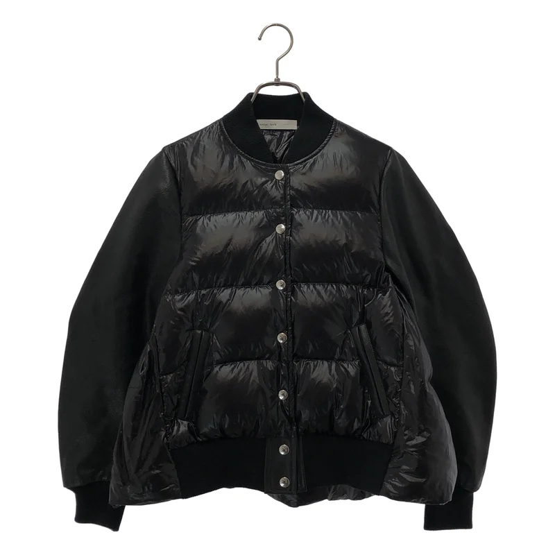 sacai luck / サカイラック | レザー切替 ダウンジャケット 14AELU848 | 2 | レディース